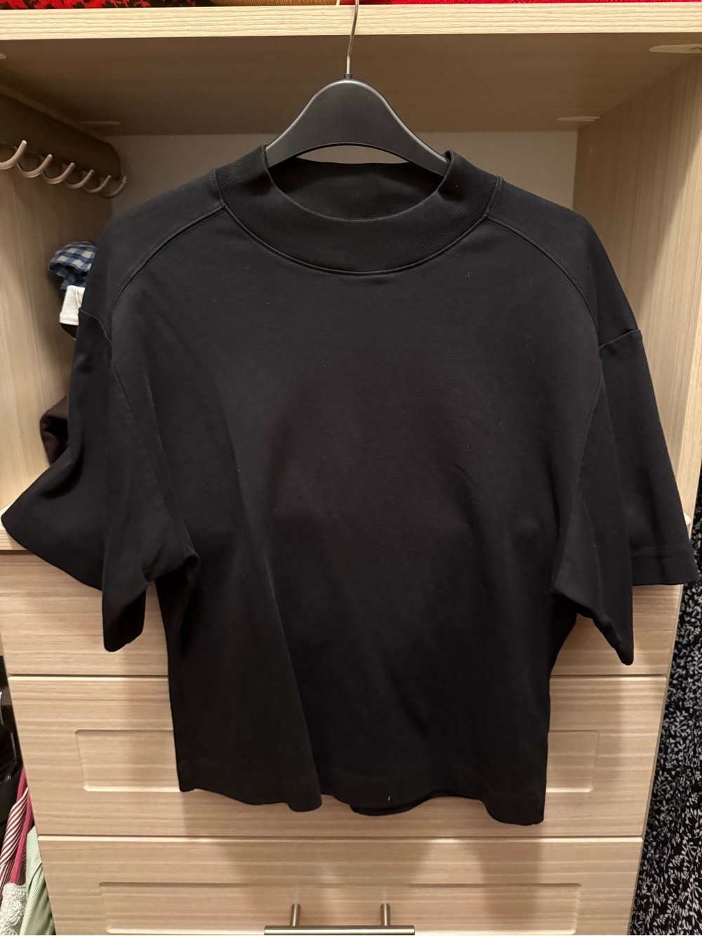 COS Boxy Mock Neck Top